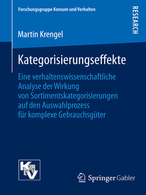 cover image of Kategorisierungseffekte